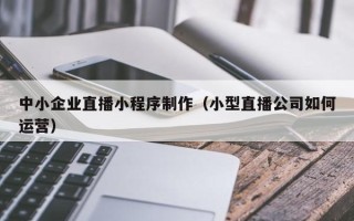 大丰中小企业直播小程序制作（小型直播公司如何运营）