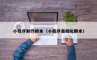 大丰小程序制作脚本（小程序自动化脚本）