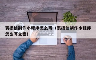 大丰表扬信制作小程序怎么写（表扬信制作小程序怎么写文案）